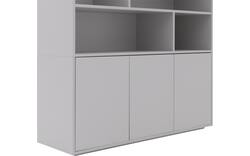 Goossens basic buffetkast madrid grijs melamine - 8242779-goossens-basic-madrid-buffetkast-melamine-01