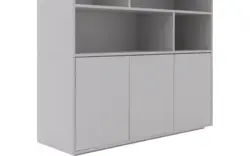 Goossens basic buffetkast madrid grijs melamine - 8242779-goossens-basic-madrid-buffetkast-melamine-01