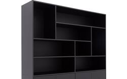 Goossens basic buffetkast madrid zwart melamine - 8242782-goossens-basic-madrid-buffetkast-melamine-01