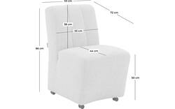 Goossens eetkamerstoel lewise beige stof - 8242936-goossens-lewise-eetkamerstoel-stof-wit-01