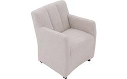 Goossens eetkamerstoel lewise beige stof - 8242937-goossens-lewise-eetkamerstoel-stof-wit-01