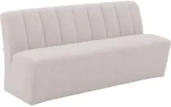 Goossens eetkamerbank lewise beige stof - 8242938-goossens-lewise-eetkamerstoel-stof-wit-01