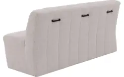 Goossens eetkamerbank lewise beige stof - 8242938-goossens-lewise-eetkamerstoel-stof-wit-01