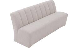Goossens eetkamerbank lewise beige stof - 8242938-goossens-lewise-eetkamerstoel-stof-wit-01