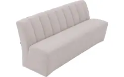 Goossens eetkamerbank lewise beige stof - 8242938-goossens-lewise-eetkamerstoel-stof-wit-01