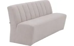 Goossens eetkamerbank lewise beige stof - 8242938-goossens-lewise-eetkamerstoel-stof-wit-01