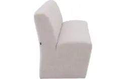 Goossens eetkamerbank lewise beige stof - 8242938-goossens-lewise-eetkamerstoel-stof-wit-01