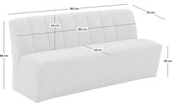 Goossens eetkamerbank lewise beige stof - 8242938-goossens-lewise-eetkamerstoel-stof-wit-01