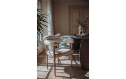 Goossens excellent eetkamerstoel splinter beige stof - 8235283-goossens-excellent-splinter-eetkamerstoel-stof-bruin-01