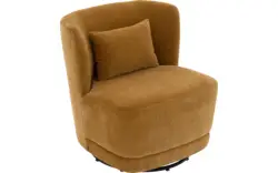 Goossens draaifauteuil ted geel stof - 8243293-goossens-ted-fauteuil-stof-01
