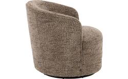 Goossens draaifauteuil milk bruin stof - 8243296-goossens-milk-fauteuil-stof-01