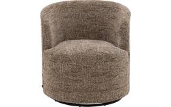 Goossens draaifauteuil milk bruin stof - 8243296-goossens-milk-fauteuil-stof-01