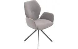 Goossens eetkamerstoel hera grijs stof - 8243309-goossens-hera-stoel-onderdelen-stof-01