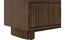 Goossens basic vitrinekast melani bruin eiken - 8243327-goossens-basic-melani-vitrinekast-eiken-01