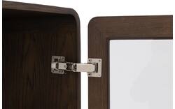 Goossens basic vitrinekast melani bruin eiken - 8243327-goossens-basic-melani-vitrinekast-eiken-01