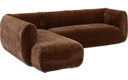 Goossens hoekbank kelsey bruin stof - 8243402-gespiegeld-02