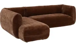 Goossens hoekbank kelsey bruin stof - 8243402-gespiegeld-02
