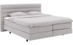 Goossens boxspring compleet quatro compleet grijs stof - 8243561-goossens-quatro-boxspring-compleet-stof