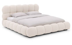 Goossens gestoffeerd bedframe cloud beige stof - 8243570-goossens-cloud-bedframe-stof