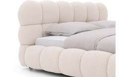 Goossens gestoffeerd bedframe cloud beige stof - 8243570-goossens-cloud-bedframe-stof