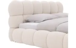 Goossens gestoffeerd bedframe cloud beige stof - 8243570-goossens-cloud-bedframe-stof