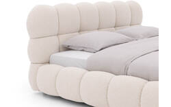 Goossens gestoffeerd bedframe cloud beige stof - 8243570-goossens-cloud-bedframe-stof