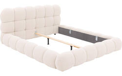 Goossens gestoffeerd bedframe cloud beige stof - 8243570-goossens-cloud-bedframe-stof-08