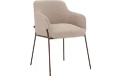 Goossens eetkamerstoel pepijn beige stof - 8243580-goossens-pepijn-eetkamerstoel-stof-bruin-01