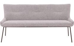 Goossens excellent eetkamerbank matteo beige stof - 8243598-goossens-excellent-matteo-eetkamerstoel-stof-wit-01