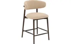 Goossens counterstoel diede beige stof - 8243603-goossens-diede-barstoel-stof-01