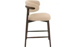 Goossens counterstoel diede beige stof - 8243603-goossens-diede-barstoel-stof-01
