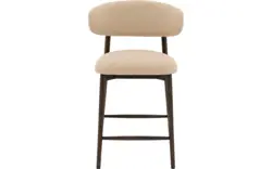 Goossens counterstoel diede beige stof - 8243603-goossens-diede-barstoel-stof-01