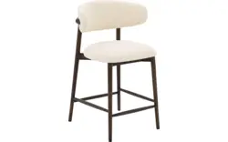 Goossens counterstoel diede beige stof - 8243604-goossens-diede-barstoel-stof-01