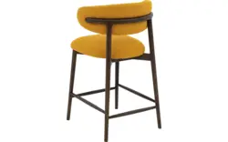 Goossens counterstoel diede geel stof - 8243605-goossens-diede-barstoel-stof-01