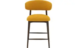Goossens counterstoel diede geel stof - 8243605-goossens-diede-barstoel-stof-01
