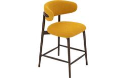 Goossens counterstoel diede geel stof - 8243605-goossens-diede-barstoel-stof-01