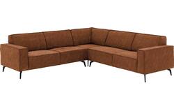 Goossens hoekbank hercules bruin microvezel - 8243653-goossens-hercules-bank-microvezel-bruin-01