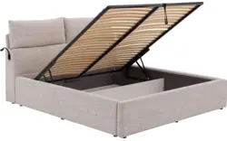 Goossens bedframe misty storage beige stof - 8243727-goossens-misty-storage-bedframe-stof-03