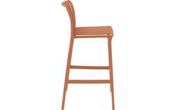 Goossens barstoel lygeke oranje kunststof - 8243773-goossens-lygeke-tuinstoelen-kunststof-01