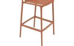 Goossens barstoel lygeke oranje kunststof - 8243773-goossens-lygeke-tuinstoelen-kunststof-01