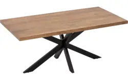 Goossens basic eettafel lecca bruin mango - 8243799-goossens-basic-lecce-eettafel-mango-bruin-01