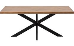 Goossens basic eettafel lecca bruin mango - 8243799-goossens-basic-lecce-eettafel-mango-bruin-01