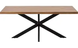 Goossens basic eettafel lecca bruin mango - 8243799-goossens-basic-lecce-eettafel-mango-bruin-01