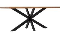 Goossens basic eettafel lecca bruin mango - 8243799-goossens-basic-lecce-eettafel-mango-bruin-01