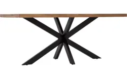 Goossens basic eettafel lecca bruin mango - 8243799-goossens-basic-lecce-eettafel-mango-bruin-01