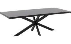 Goossens basic eettafel lecca zwart mango - 8243806-goossens-basic-lecce-eettafel-mango-zwart-01