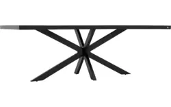 Goossens basic eettafel lecca zwart mango - 8243806-goossens-basic-lecce-eettafel-mango-zwart-01