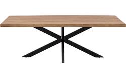 Goossens basic eettafel lecca bruin mango - 8243807-goossens-basic-lecce-eettafel-mango-bruin-01