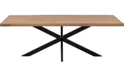 Goossens basic eettafel lecca bruin mango - 8243807-goossens-basic-lecce-eettafel-mango-bruin-01