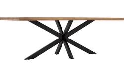 Goossens basic eettafel lecca bruin mango - 8243807-goossens-basic-lecce-eettafel-mango-bruin-01